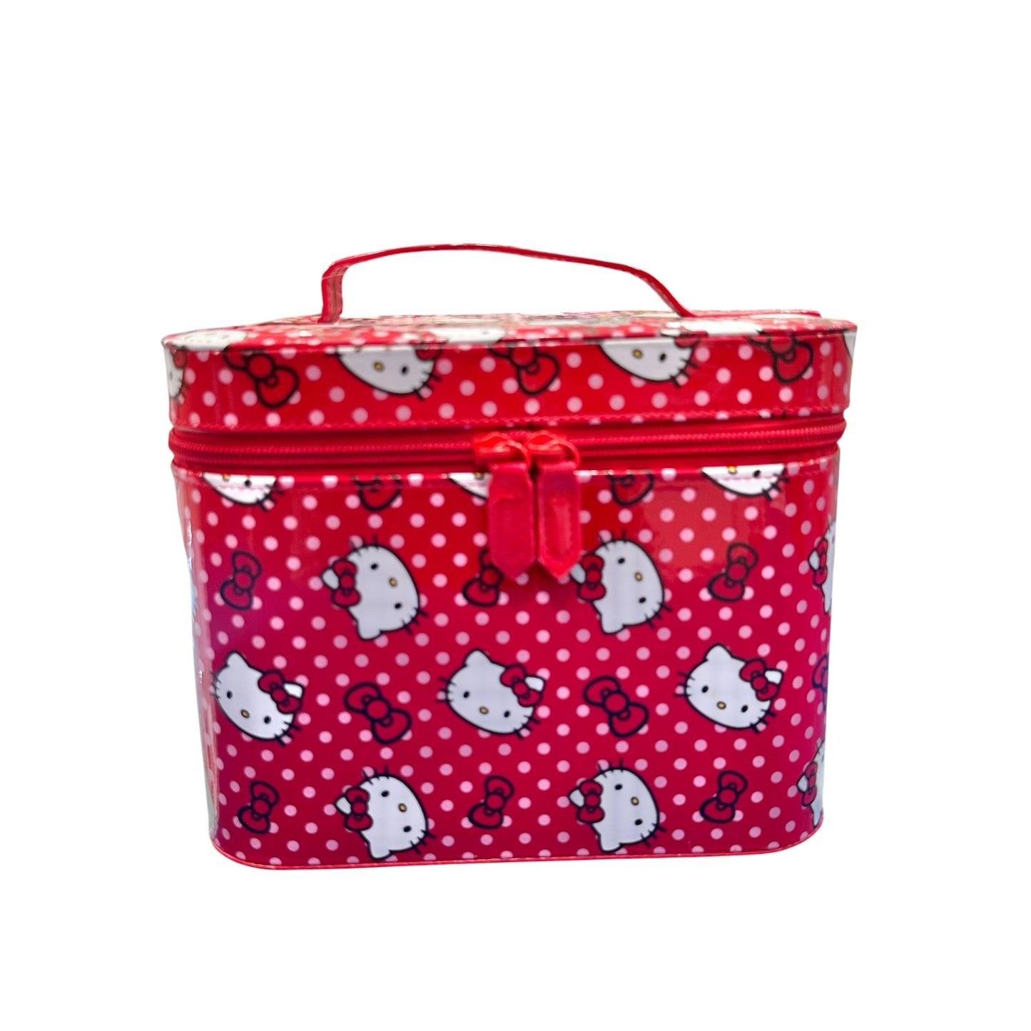 Hello Kitty Head/Bow/Polka Dot AOP Large Cosmetic Organizer
