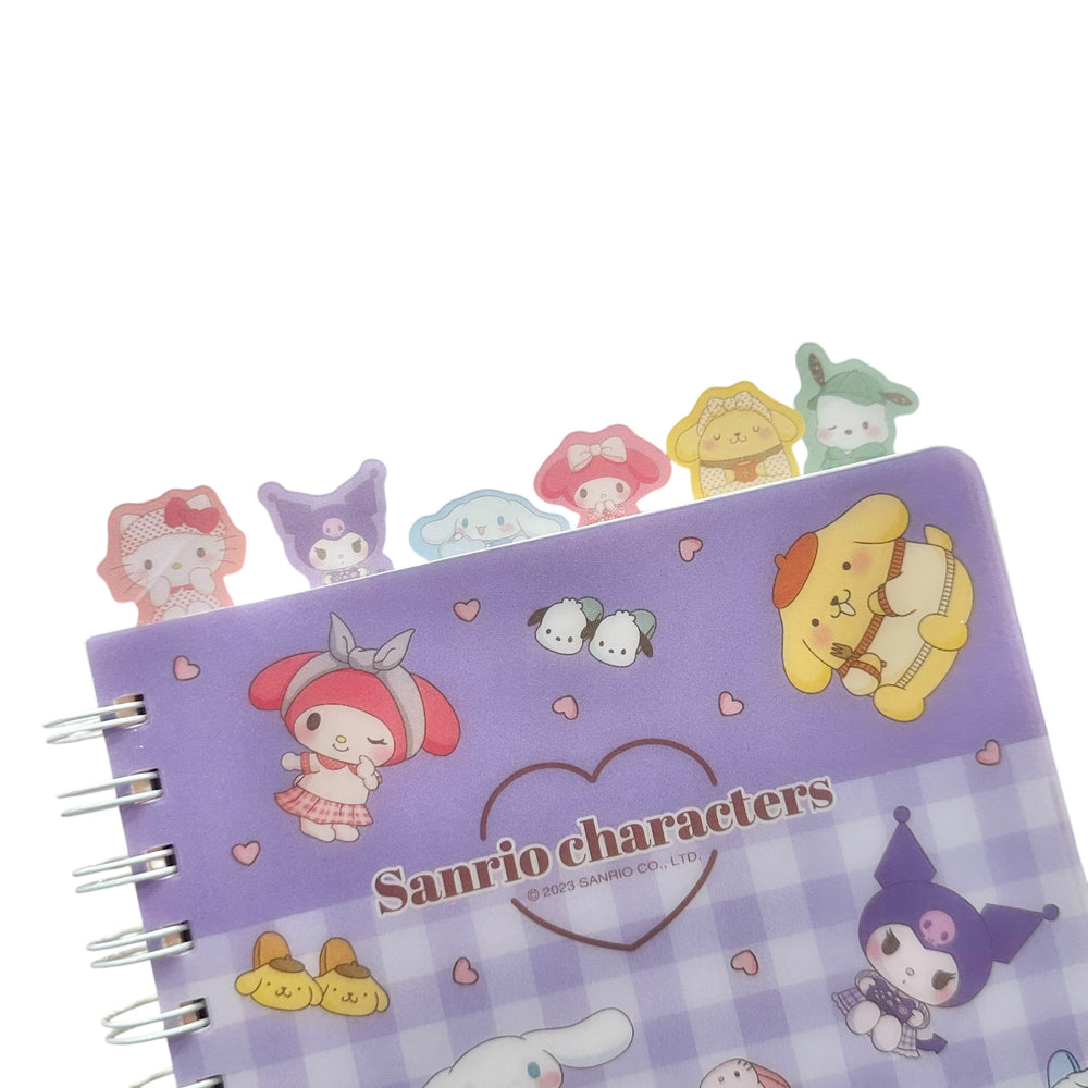 Sanrio Characters "Room" Index Notebook (Purple)