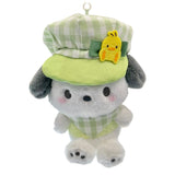 Pochacco "Gingham Casquette" Mascot Clip On Plush