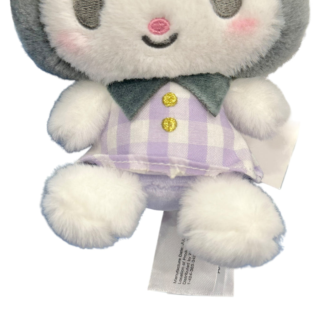 Kuromi "Gingham Casquette" Mascot Clip On Plush