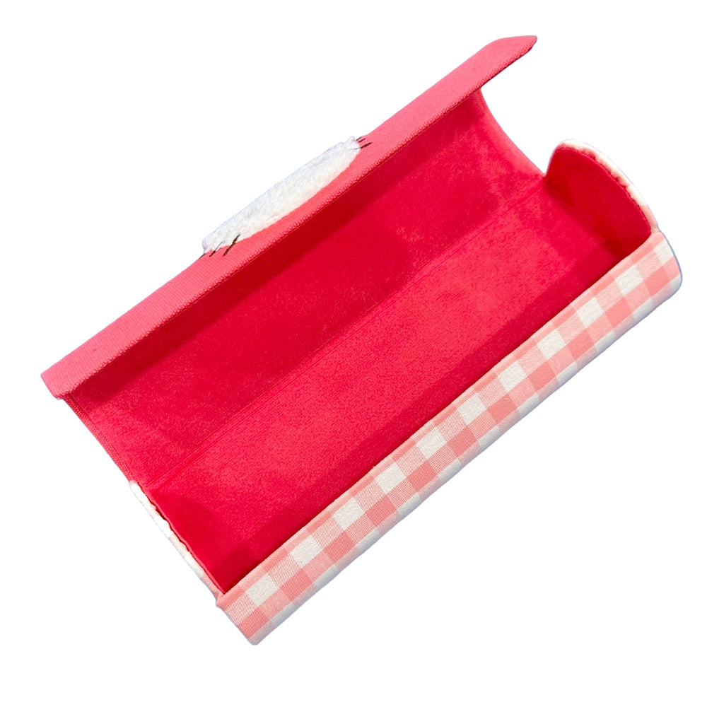 Hello Kitty "Chenille Gingham" Glasses Case