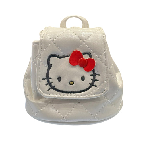 Hello Kitty "White Quilt" Mini Backpack Pouch