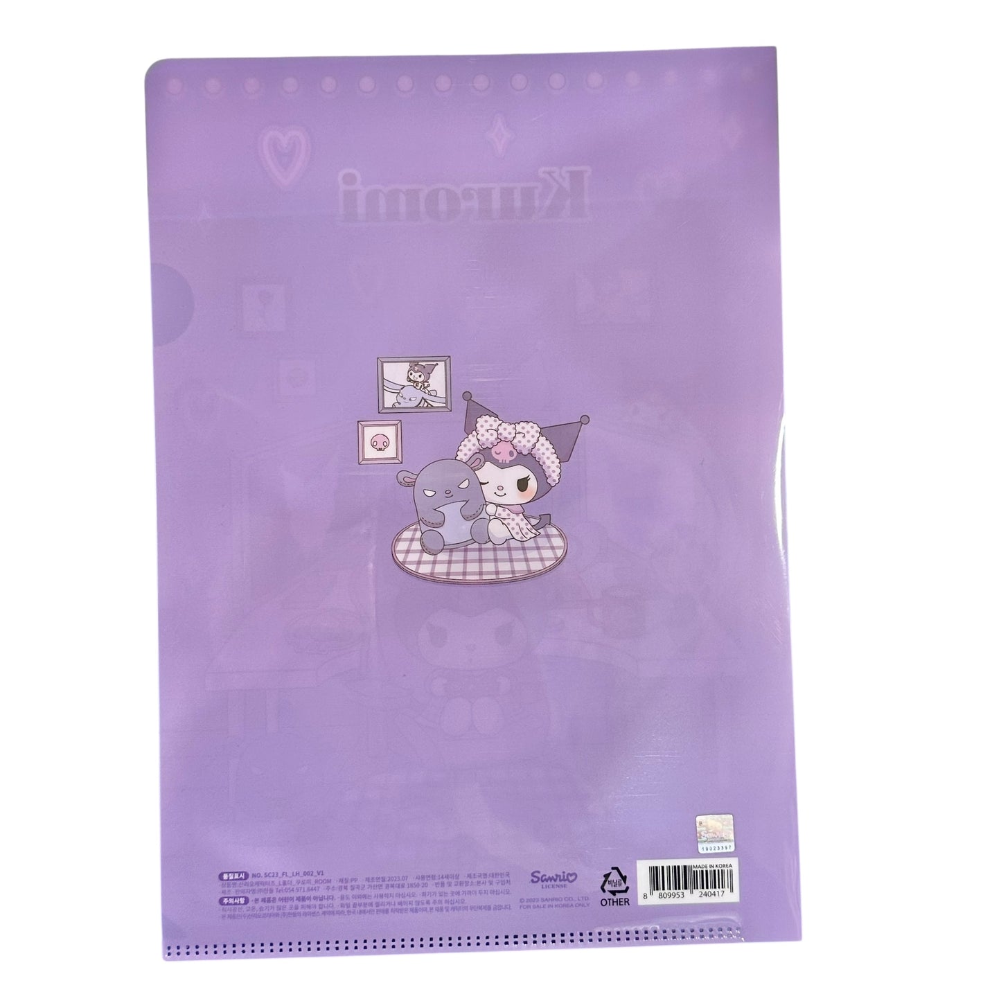 Kuromi "Room" Large Folder