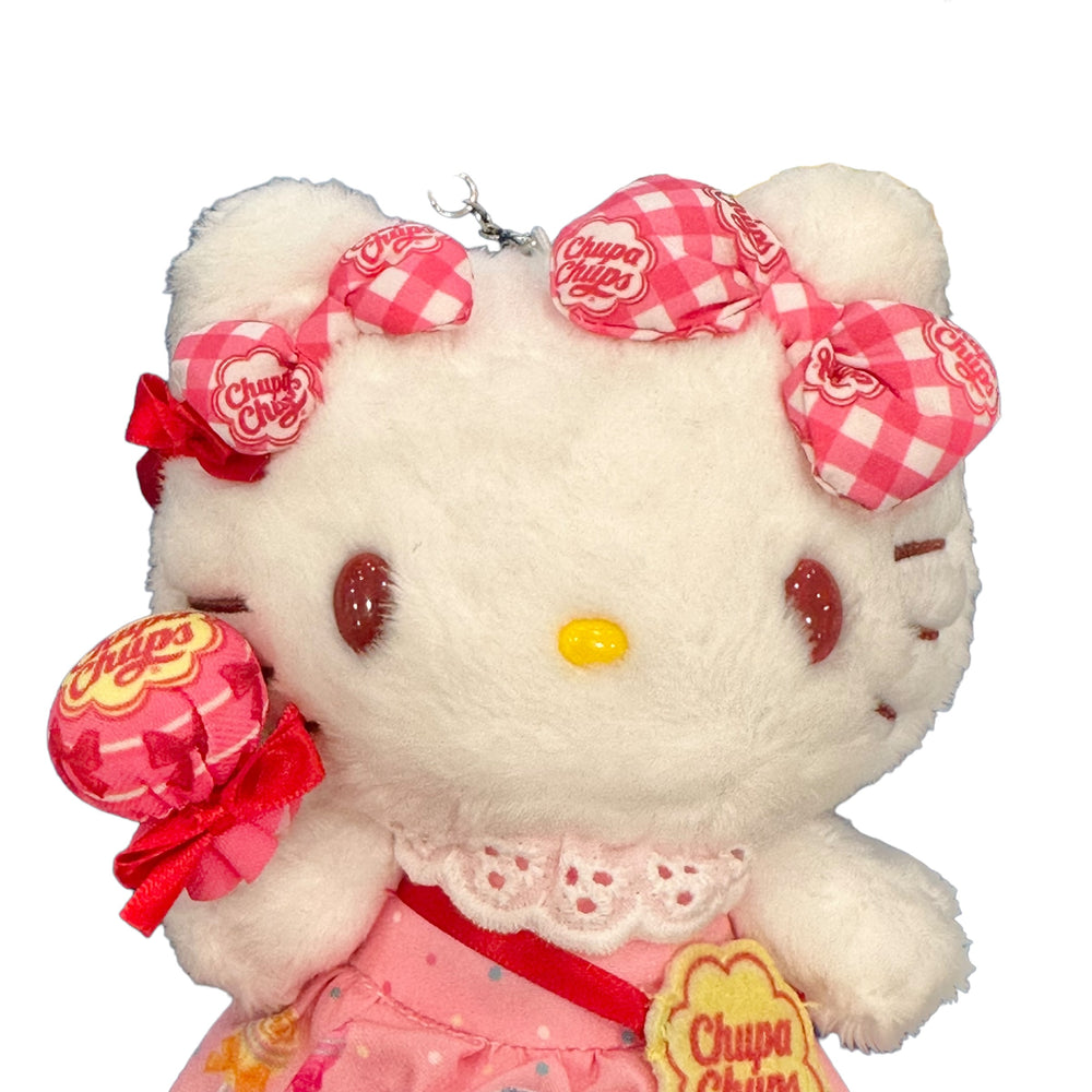 Hello Kitty "Chupa Chups" Mascot Plush Keychain