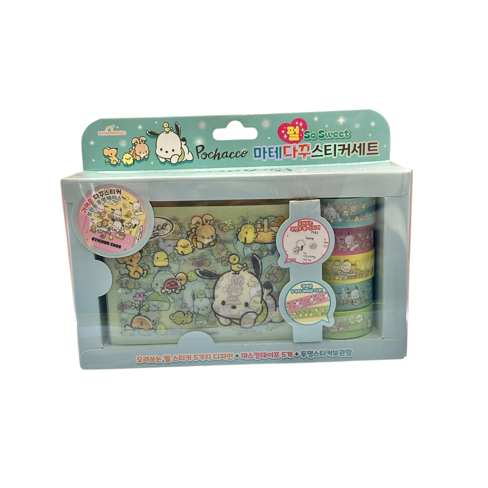 Pochacco Diary Decoration Sticker Masking Tape Set