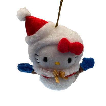 Hello Kitty "Santa Claus Costume Snow Man" Mascot Ornament
