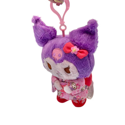 Kuromi "Sakura Kimono" Mascot Clip On