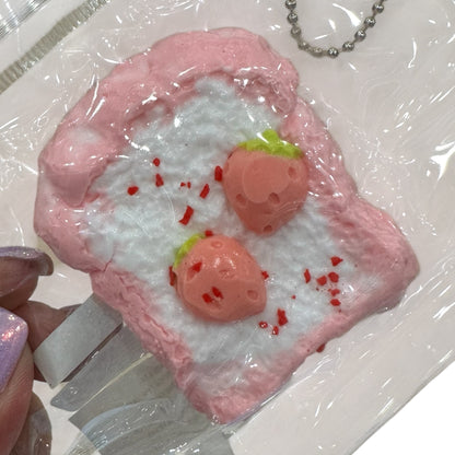 High Quality Real Silicone Super Soft Squishy Keychain (Dessert)