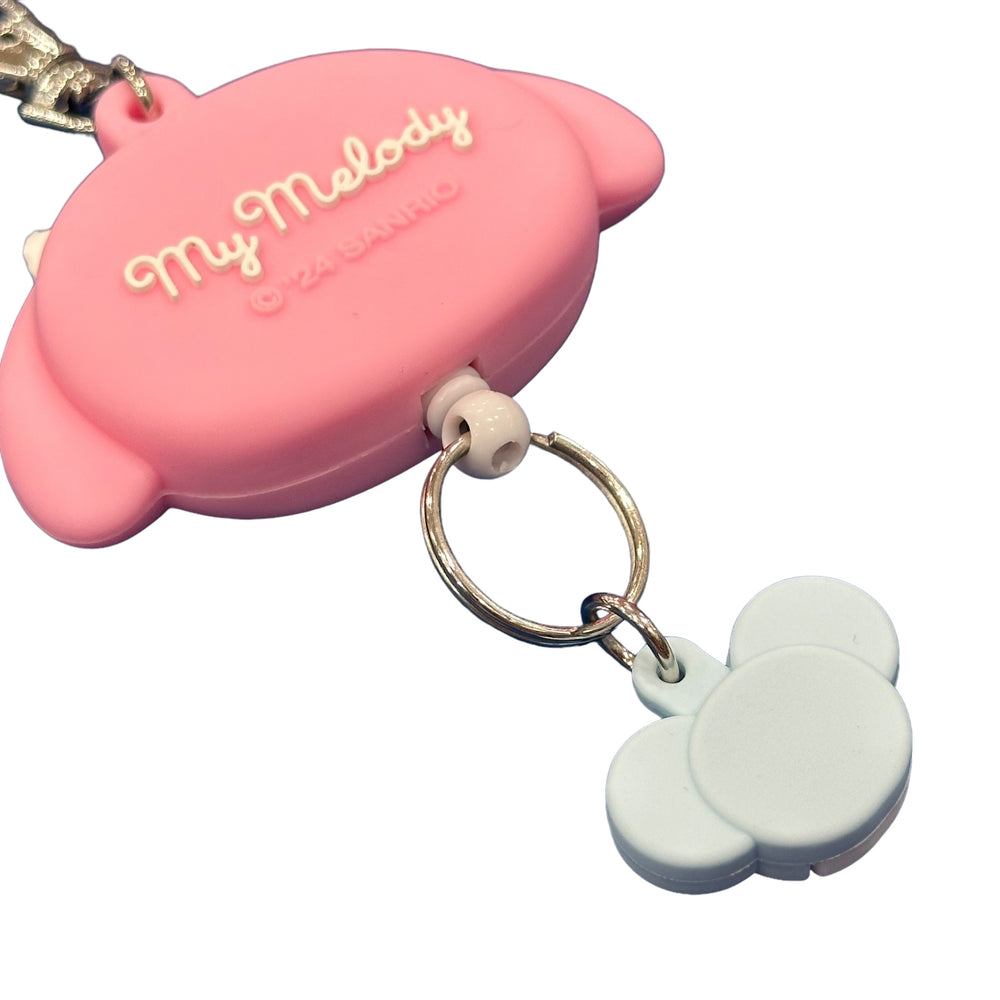 My Melody "Face" Key Ring w/ Reel