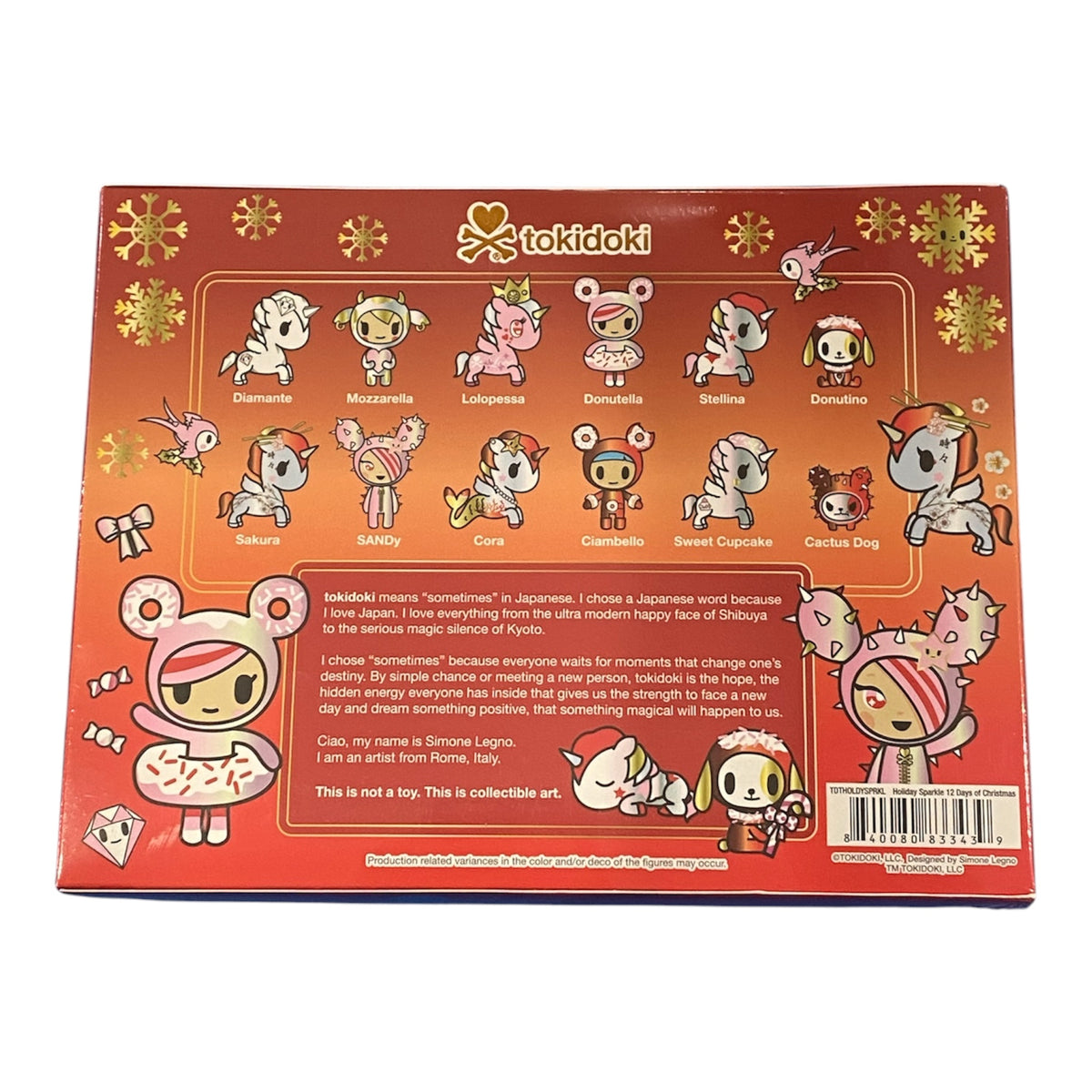 tokidoki "Holiday Sparkle" 12 Days of Christmas Frenzies