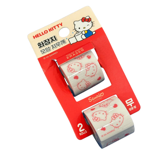 Hello Kitty Toilet Paper Shaped Eraser