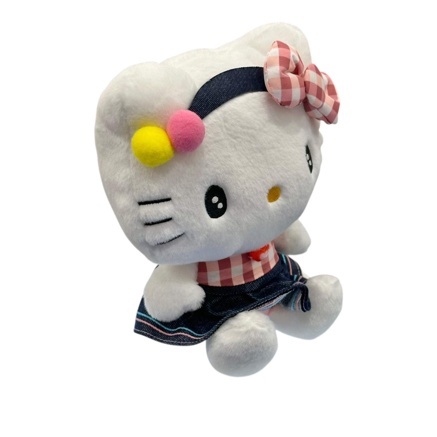 Hello Kitty "Gingham Denim" 8in Plush