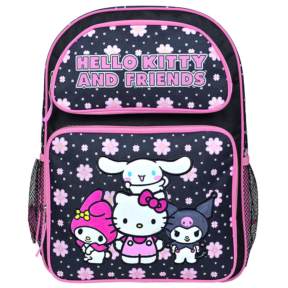 Hello Kitty & Friends "Black" Large Backpack
