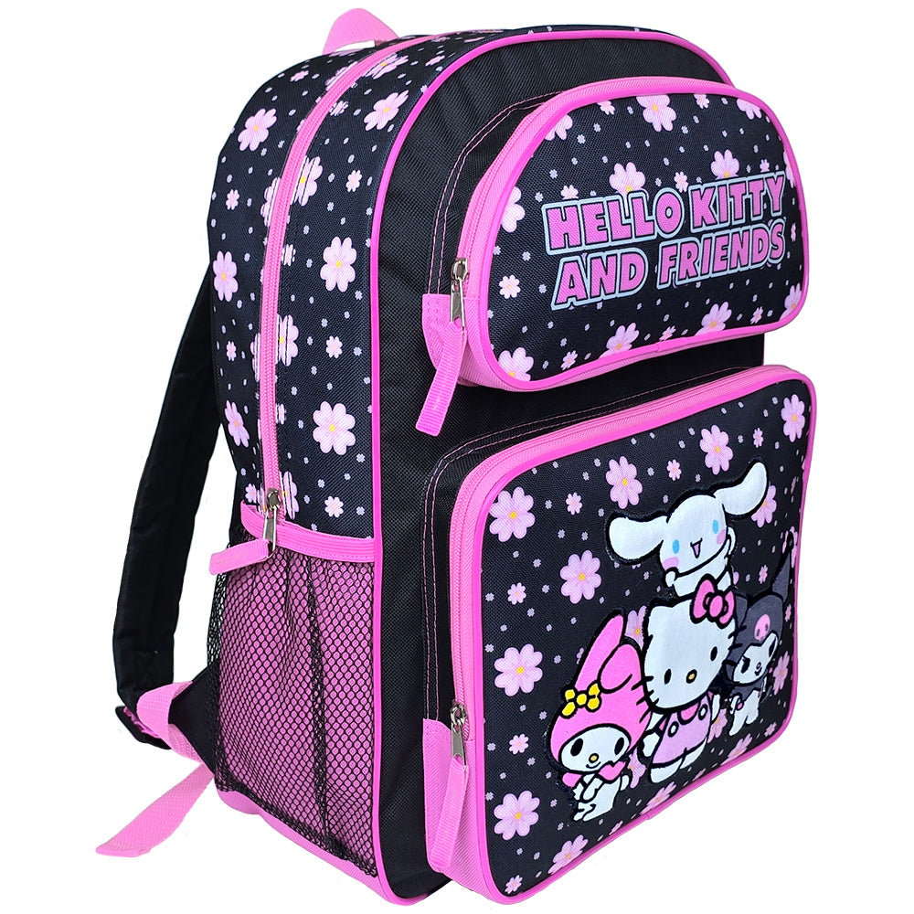 Hello Kitty & Friends "Black" Large Backpack