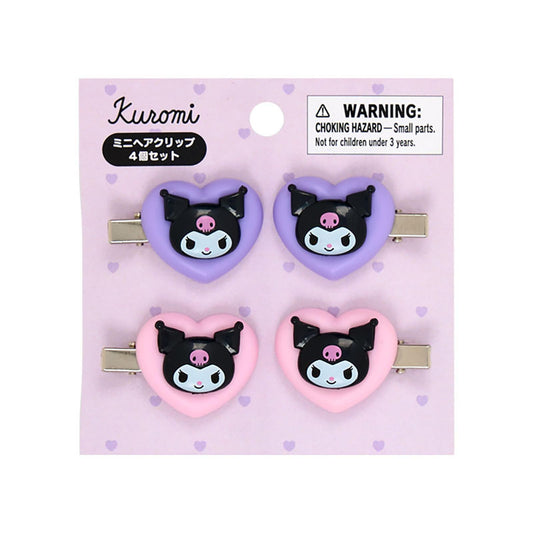 Kuromi "Heart" Mini Hair Clip Set