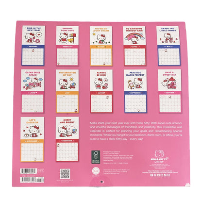 Hello Kitty 2026 Playful Pink Calendar