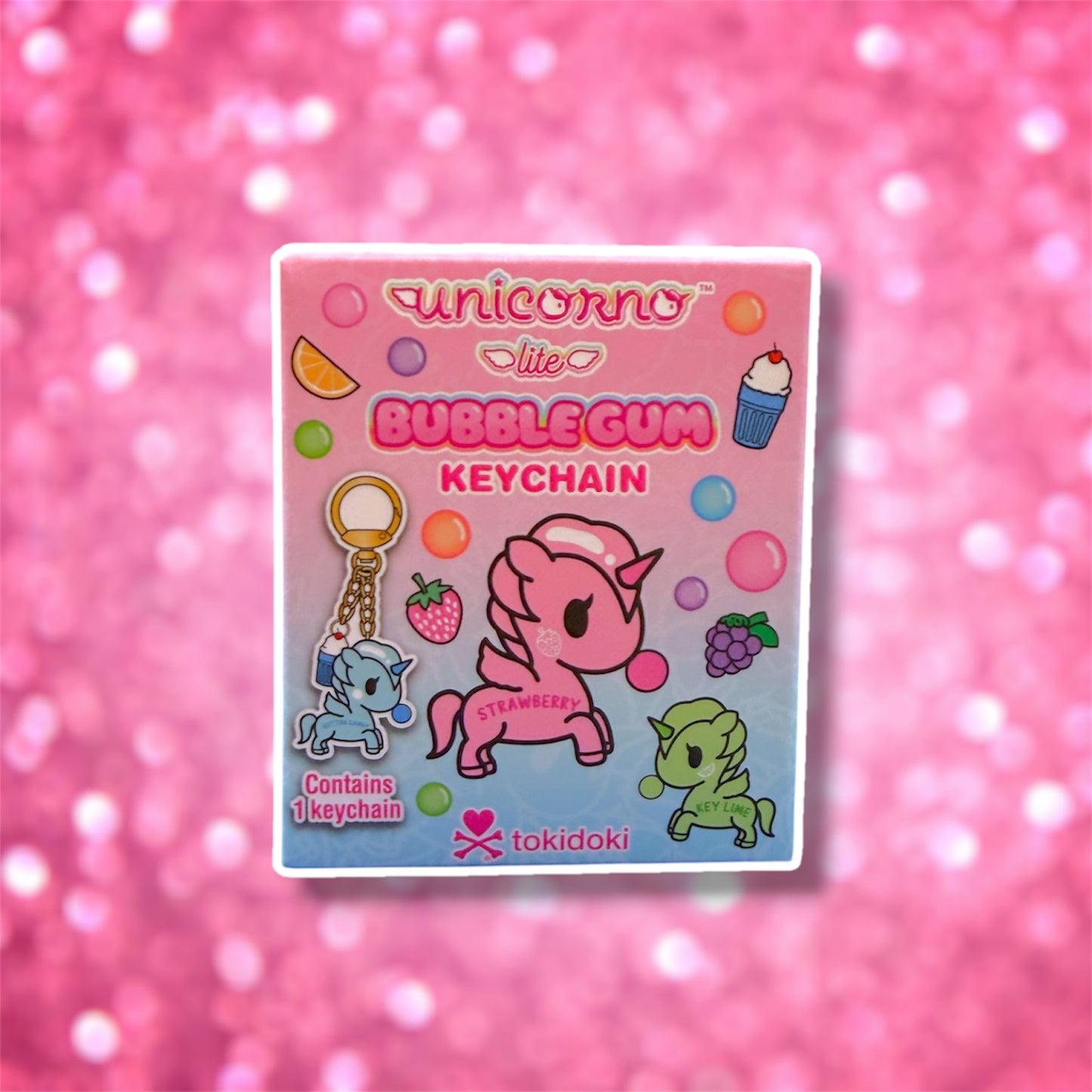 Tokidoki "Bubble Gum" Unicorno Lite Keychain
