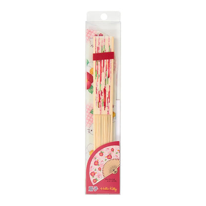 Hello Kitty White Flower Folding Fan