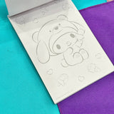 Sanrio Characters "Ice Island" Mini Drawing Book