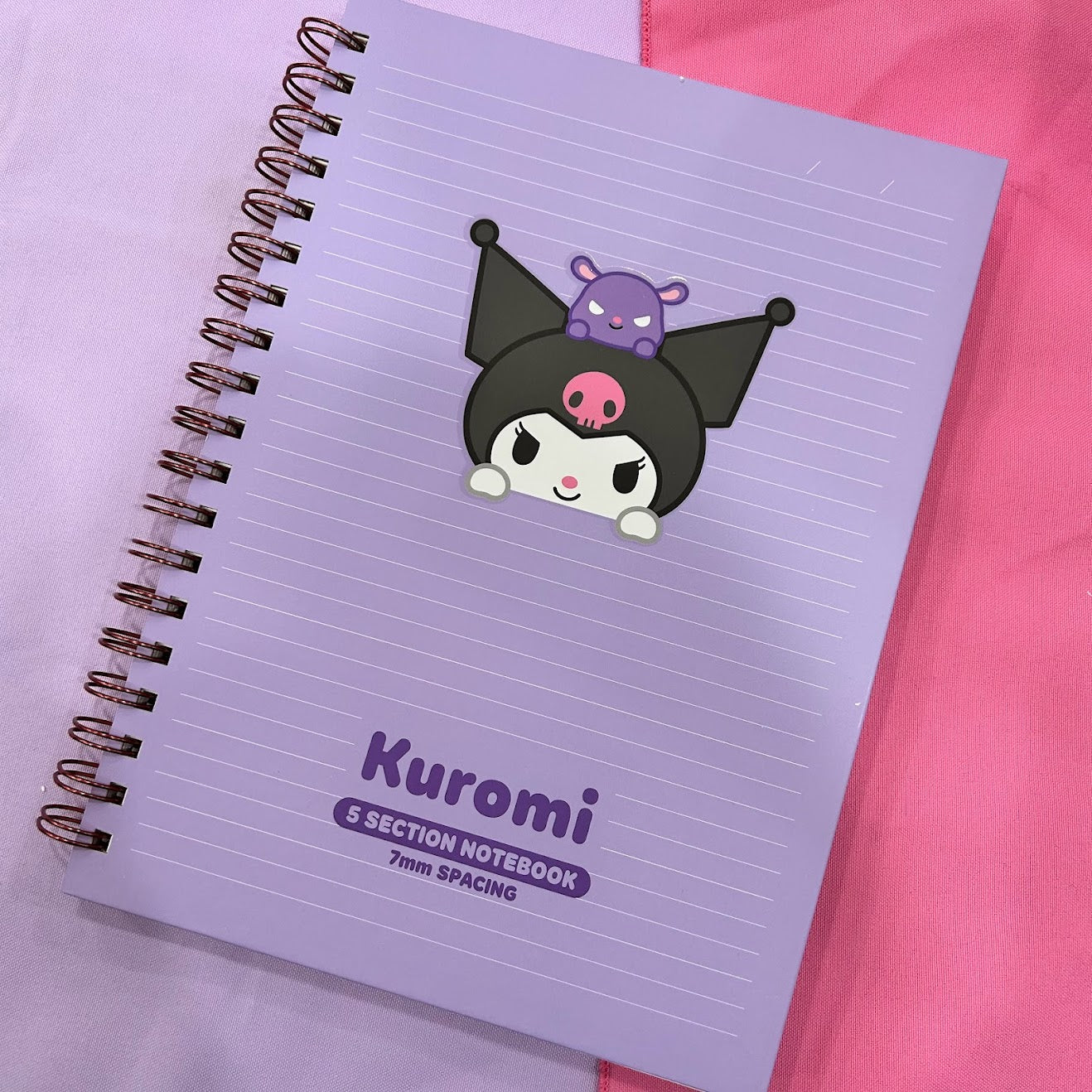Kuromi 5 Section Notebook (Purple)