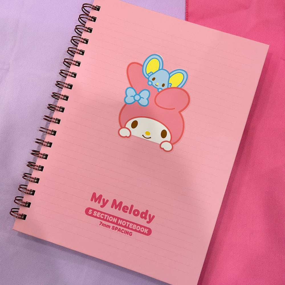 My Melody 5 Section Notebook
