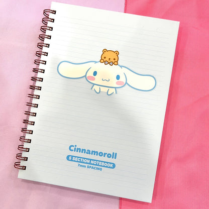 Cinnamoroll 5 Section Notebook