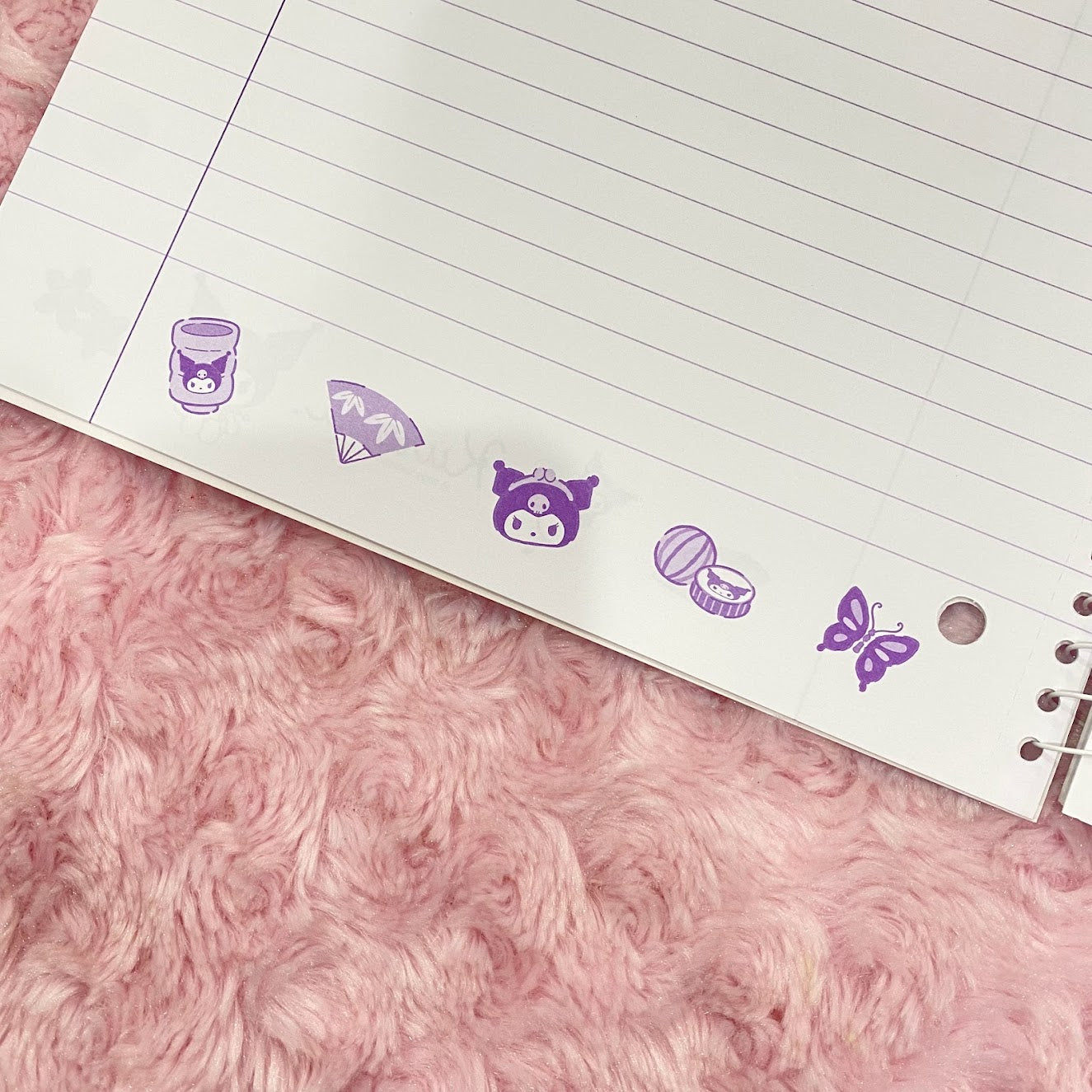 Kuromi "Japan" Spiral Notebook