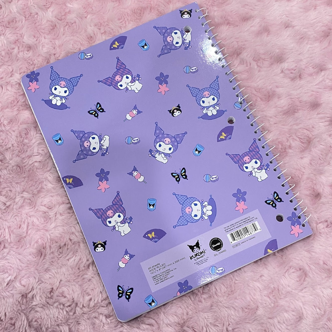 Kuromi "Japan" Spiral Notebook