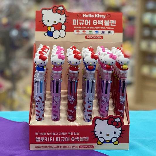Hello Kitty 6-Color Ballpoint Pen (Standing)