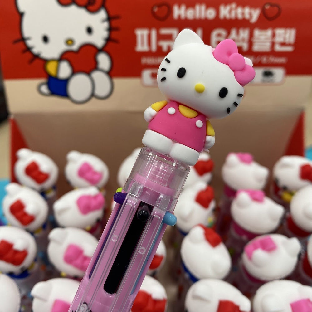 Hello Kitty 6-Color Ballpoint Pen (Standing)