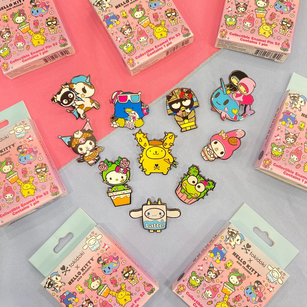 tokidoki x Hello Kitty & Friends Series 2 Blind Box Enamel Pins