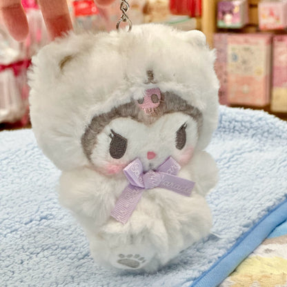 Kuromi "FFS" Mascot Plush Keychain