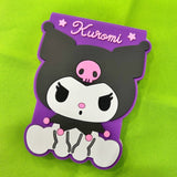 Kuromi Cute Pocket Memo Pad w/ Silicone Cover