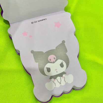 Kuromi Cute Pocket Memo Pad w/ Silicone Cover