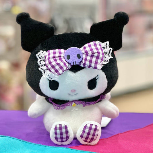 Kuromi "Gingham w/ Wing" 9in Plush