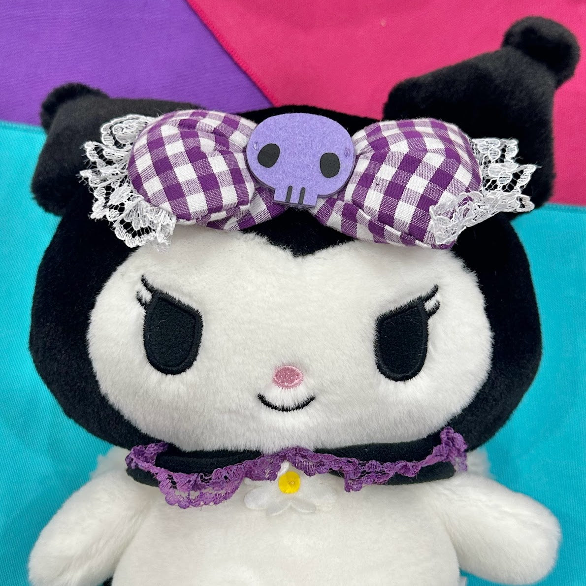 Kuromi "Gingham w/ Wing" 9in Plush