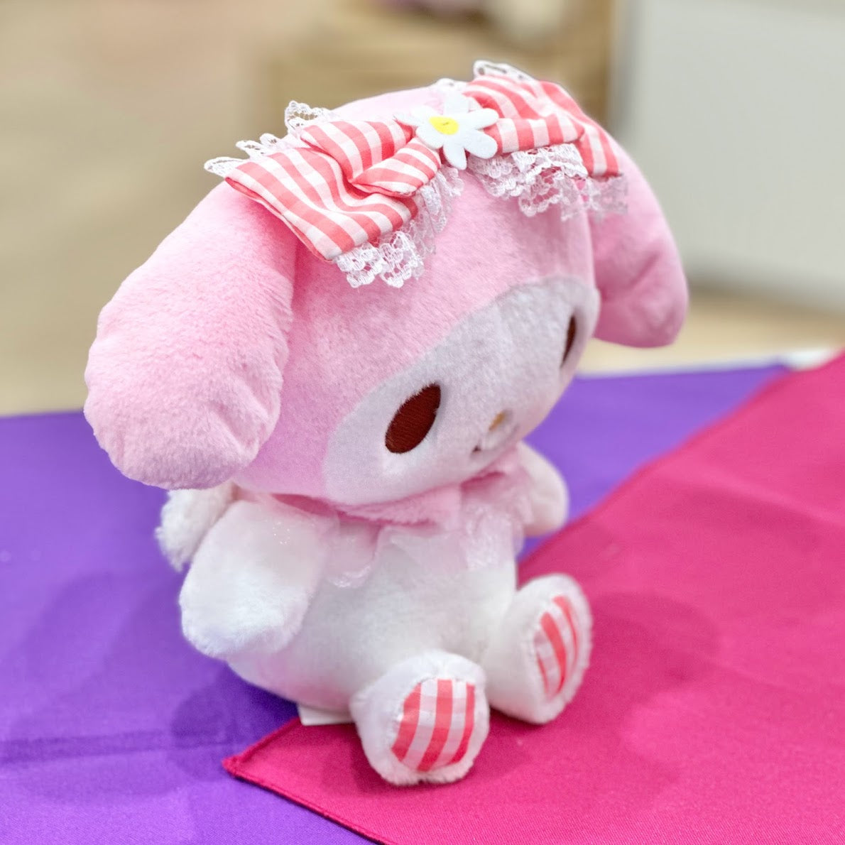 My Melody "Gingham w/ Wing" 9in Plush