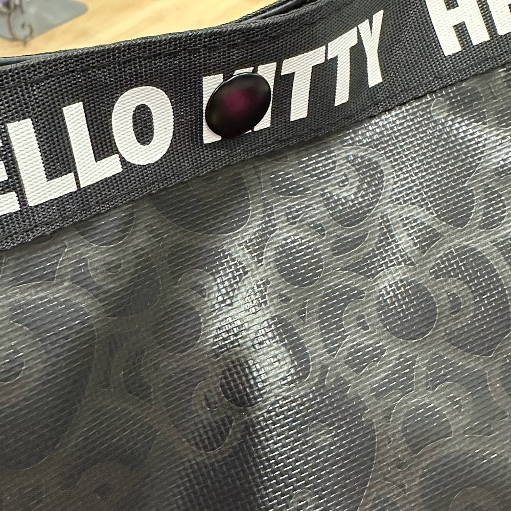 Hello Kitty Black "Sharp" Shoulder Tote Bag