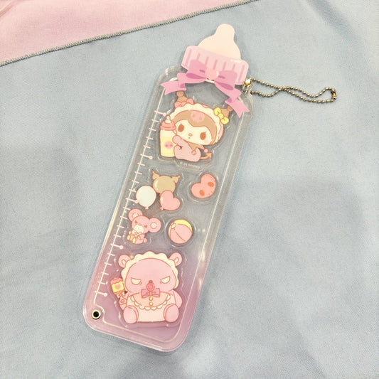Kuromi "Baby Bottle" Acrylic Keychain
