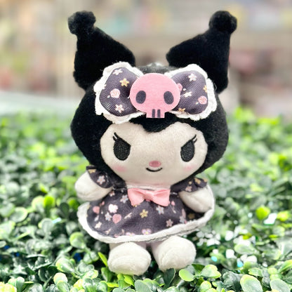 Kuromi "Flower Dress" Mascot Clip-On Plush