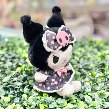 Kuromi "Flower Dress" Mascot Clip-On Plush
