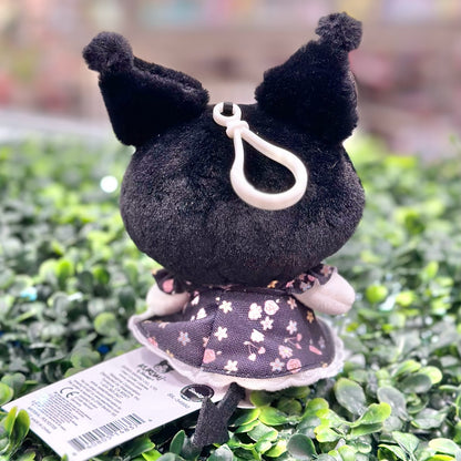 Kuromi "Flower Dress" Mascot Clip-On Plush