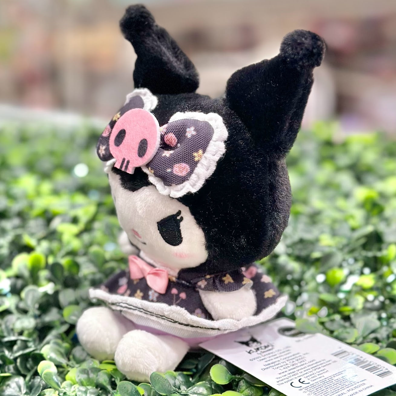 Kuromi "Flower Dress" Mascot Clip-On Plush