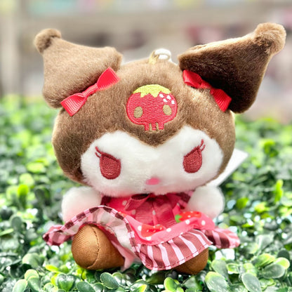 Kuromi "Chocolate & Strawberry" Mascot Clip-On Plush