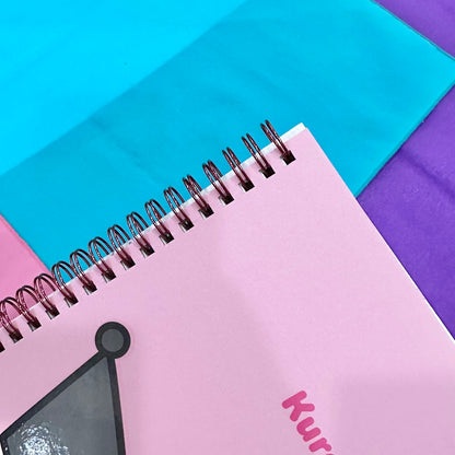 Kuromi PP College Ruled Notebook (Pink)