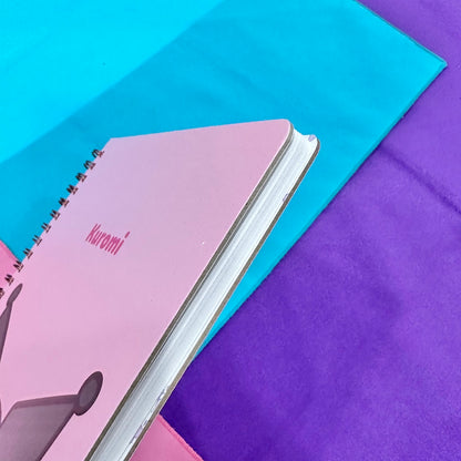 Kuromi PP College Ruled Notebook (Pink)