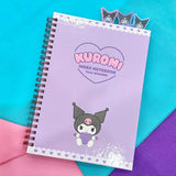 Kuromi 3-Section Index Notebook