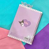Kuromi 3-Section Index Notebook