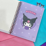 Kuromi 3-Section Index Notebook (All Over Pattern)