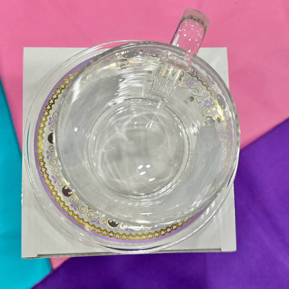 Kuromi Glass & Saucer Set [SEE DESCRIPTION]